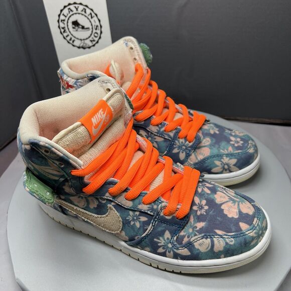 Nike Dunk SB High Maui Wowie Floral CZ2232-300 Men Size 7 Women Sz 8.5 Preowned main image 10